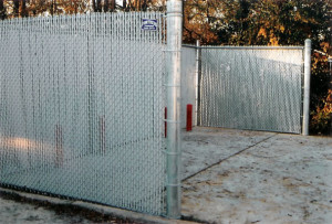 Chain Link With Privacy Slats
