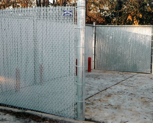 Chain Link With Privacy Slats