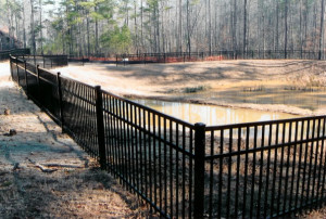 Retention Pond Fence