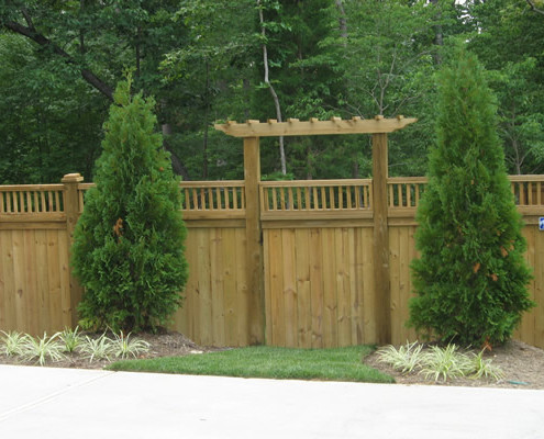Custom Wood With Arbor